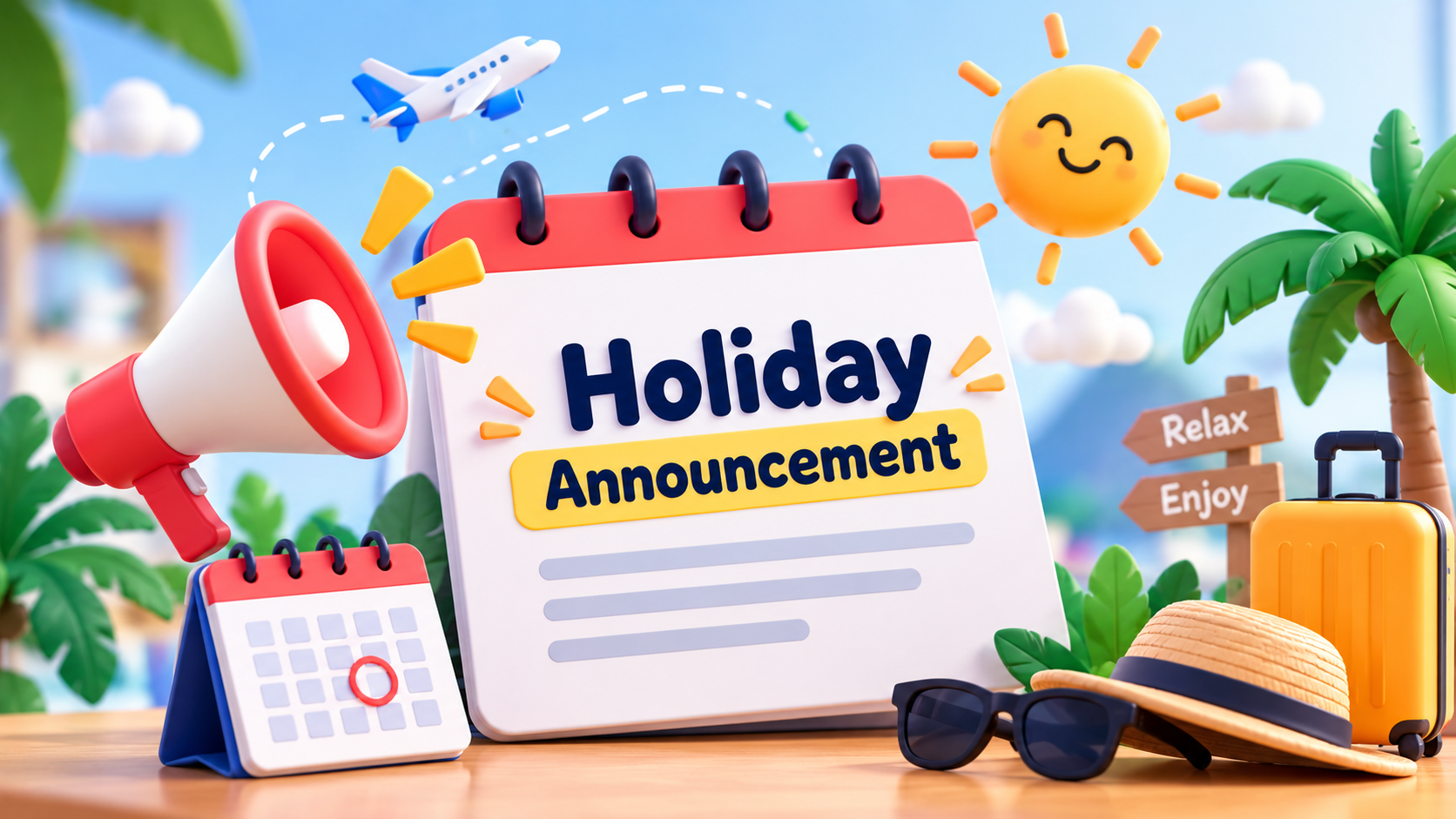 Holiday Announcement Scene