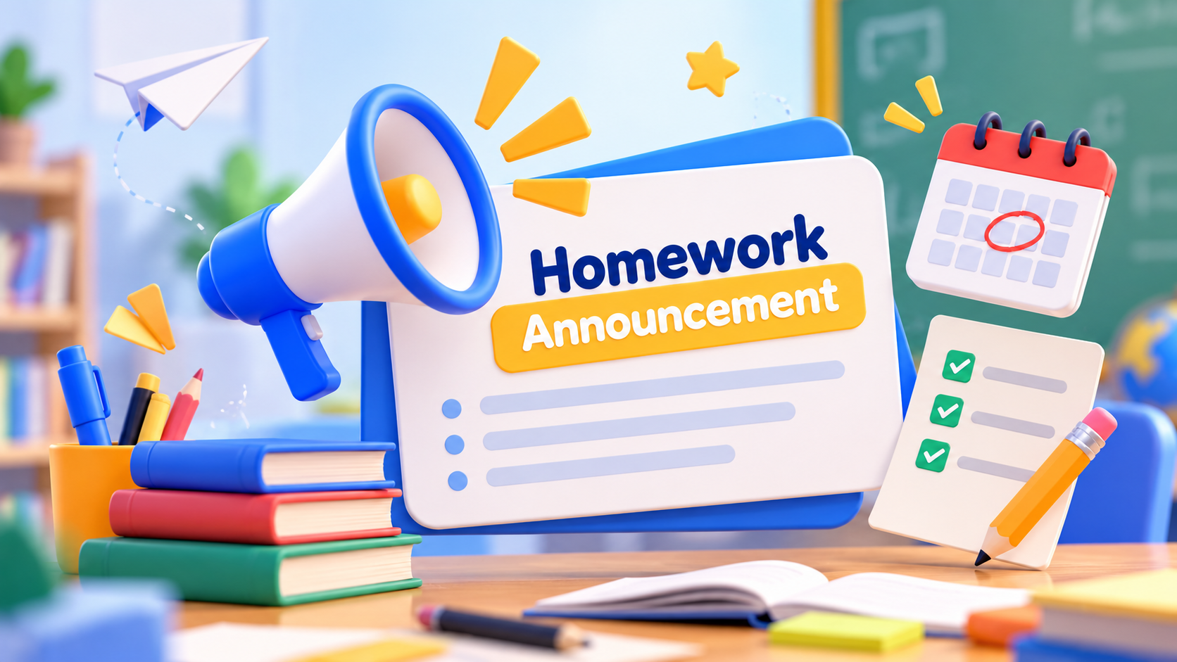 Homework Announcement Board
